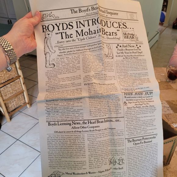 Boyd's Bears Friend of Bears 96-97 Uncle Elliot Full Set Pin & Stuffed Bear - Picture 8 of 8